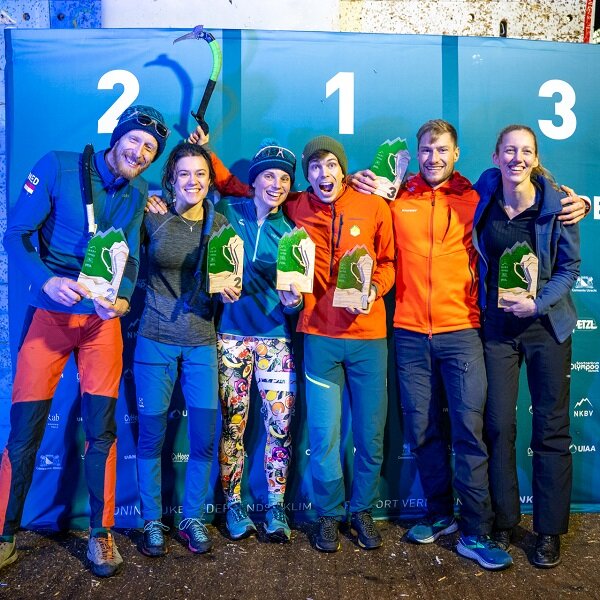 Podium NL UIAA Ice Climbing Continental Open Utrecht 2023