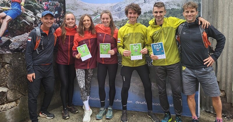 WK Skyrunning 2024 Nederlands team en begeleiders.