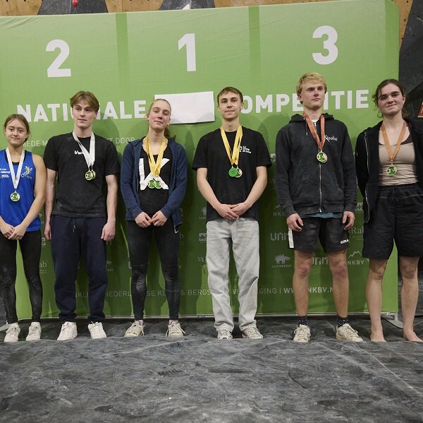 Het voltallige podium van Boulder 2