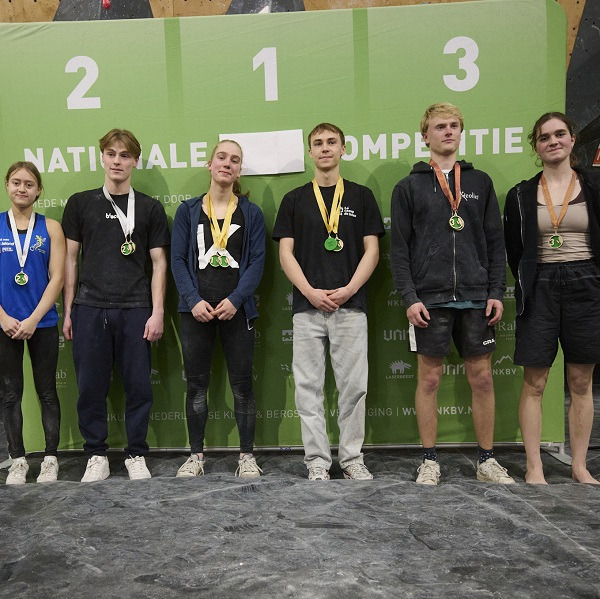 Het voltallige podium van Boulder 2