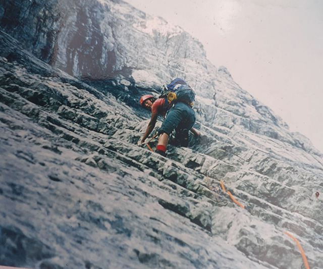 Solobeklimming van Sentinelle Rouge op Mont Blanc-Oostwand