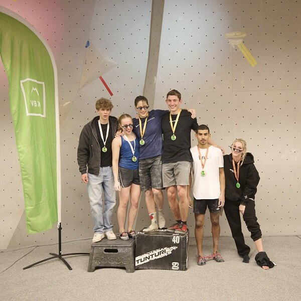 Podium Nationale Competitie Boulder 1 Monk bouldergym Hilversum