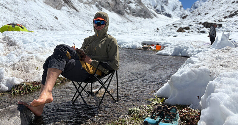 Chillen in het basiskamp